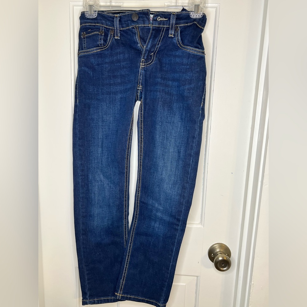 Boys Levi Performance Slim Straight Jeans Size 8